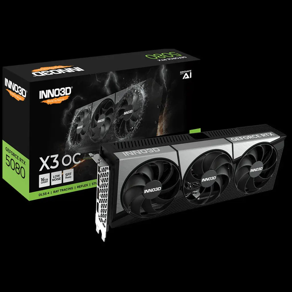 Inno3D GeForce RTX 5080 X3 OC 16Gb GDDR7 Edition Triple Fan Graphics Card