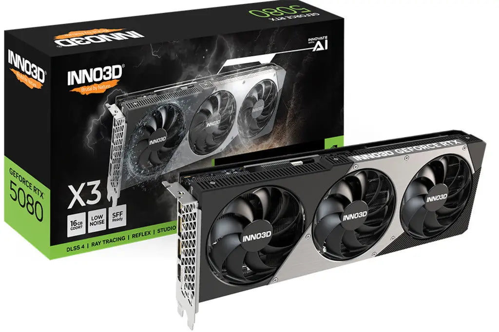 Inno3D GeForce RTX 5080 X3 16Gb GDDR7 Edition Triple Fan Graphics Card
