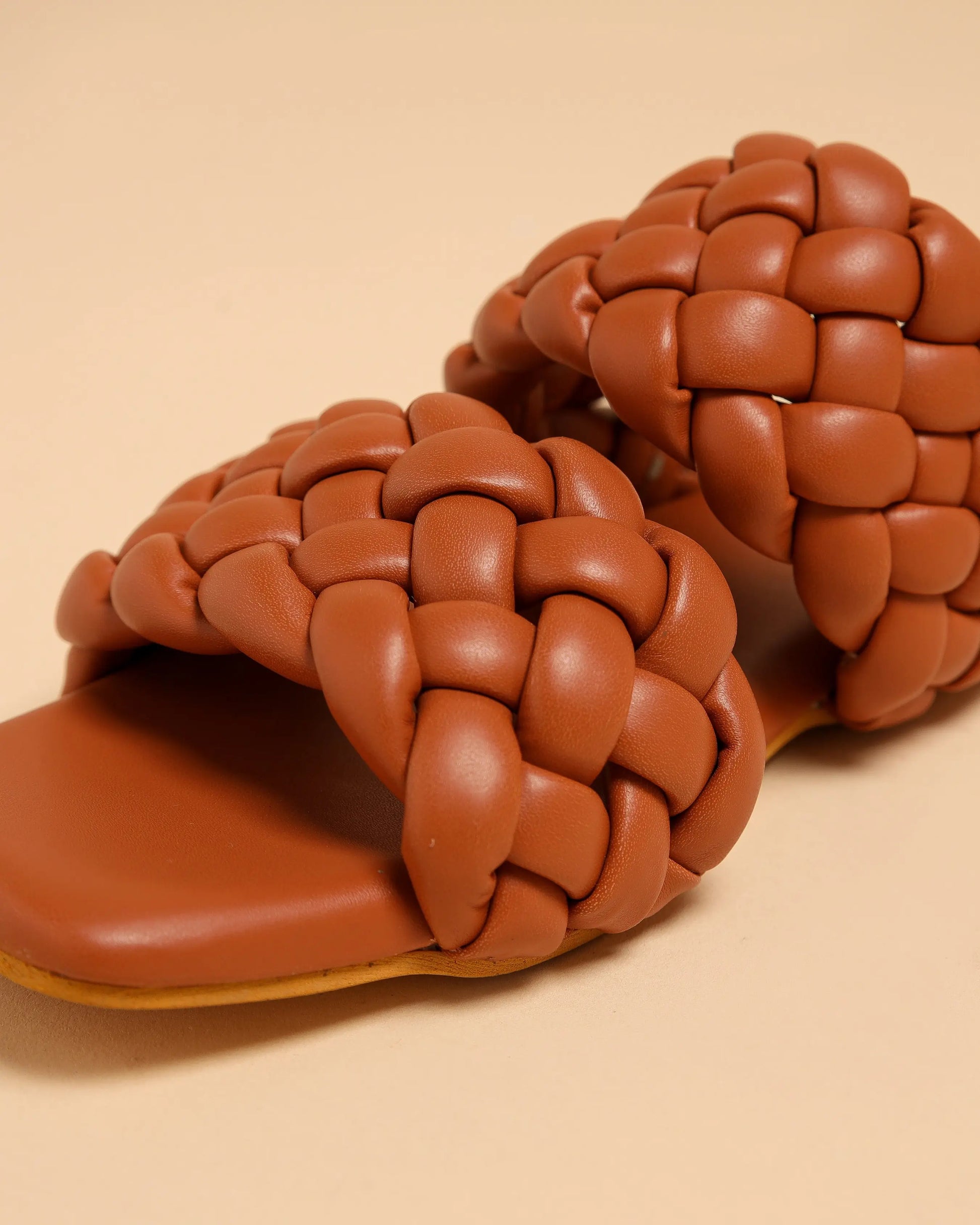 Chocolate Island Braided Flats My Store