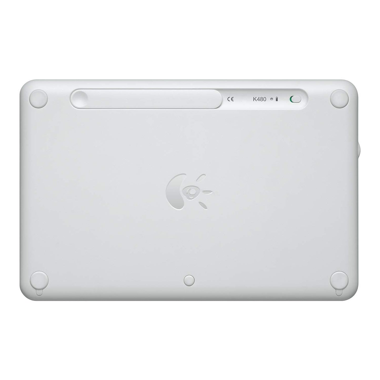 Logitech K480 Wireless Multi-Device Keyboard for Windows, Apple iOS Android or Chrome, Wireless Bluetooth, Compact Space-Saving Design, PC Mac Laptop Smartphone Tablet- White