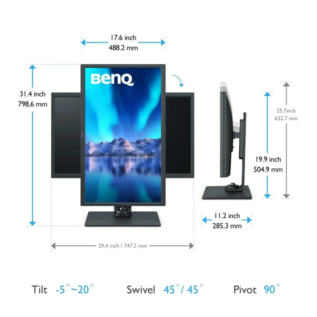 BenQ SW321C 32" 4K 60Hz  PhotoVue Photo & Video Editing Monitor My Store