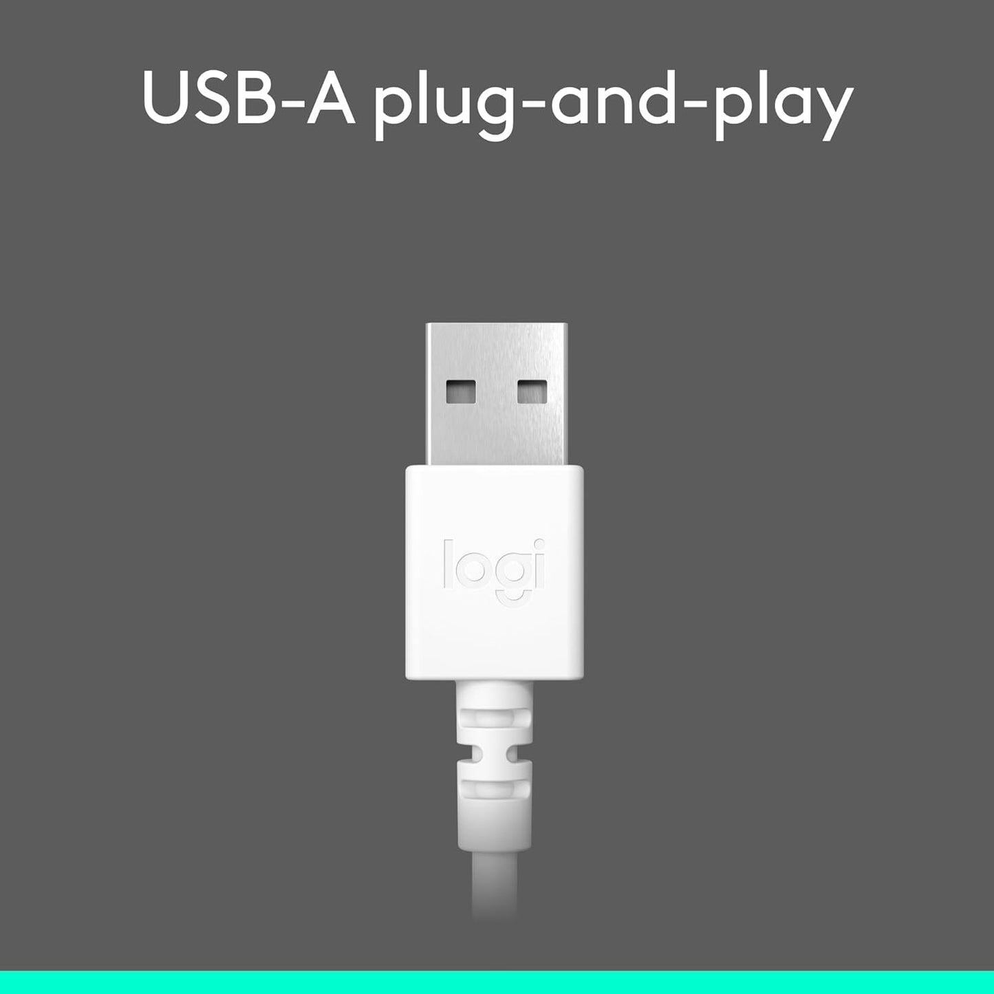 Logitech Wired Headphone H390 White