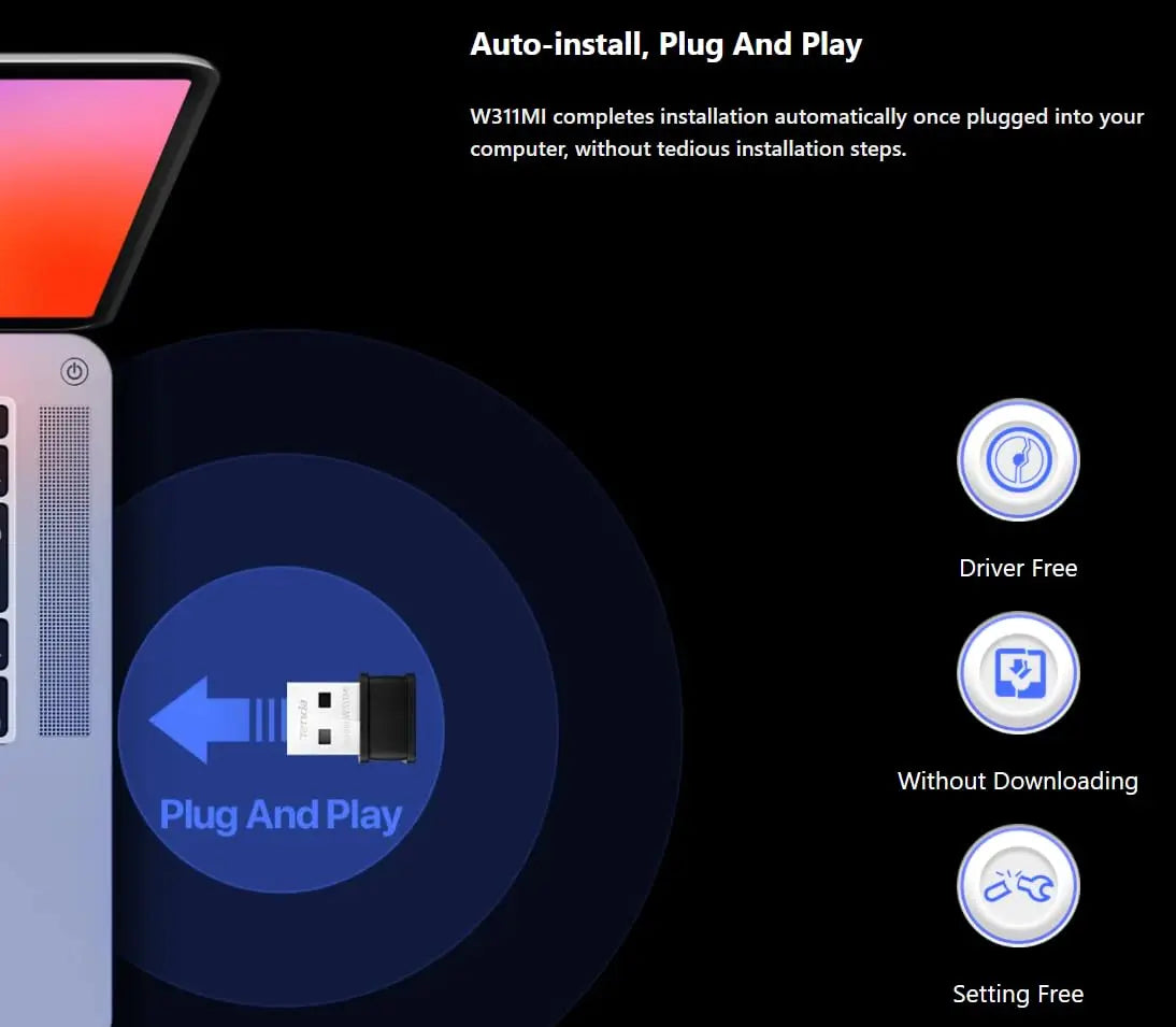 Tenda W311MI 300 Mbps AX300 WiFi Adapter