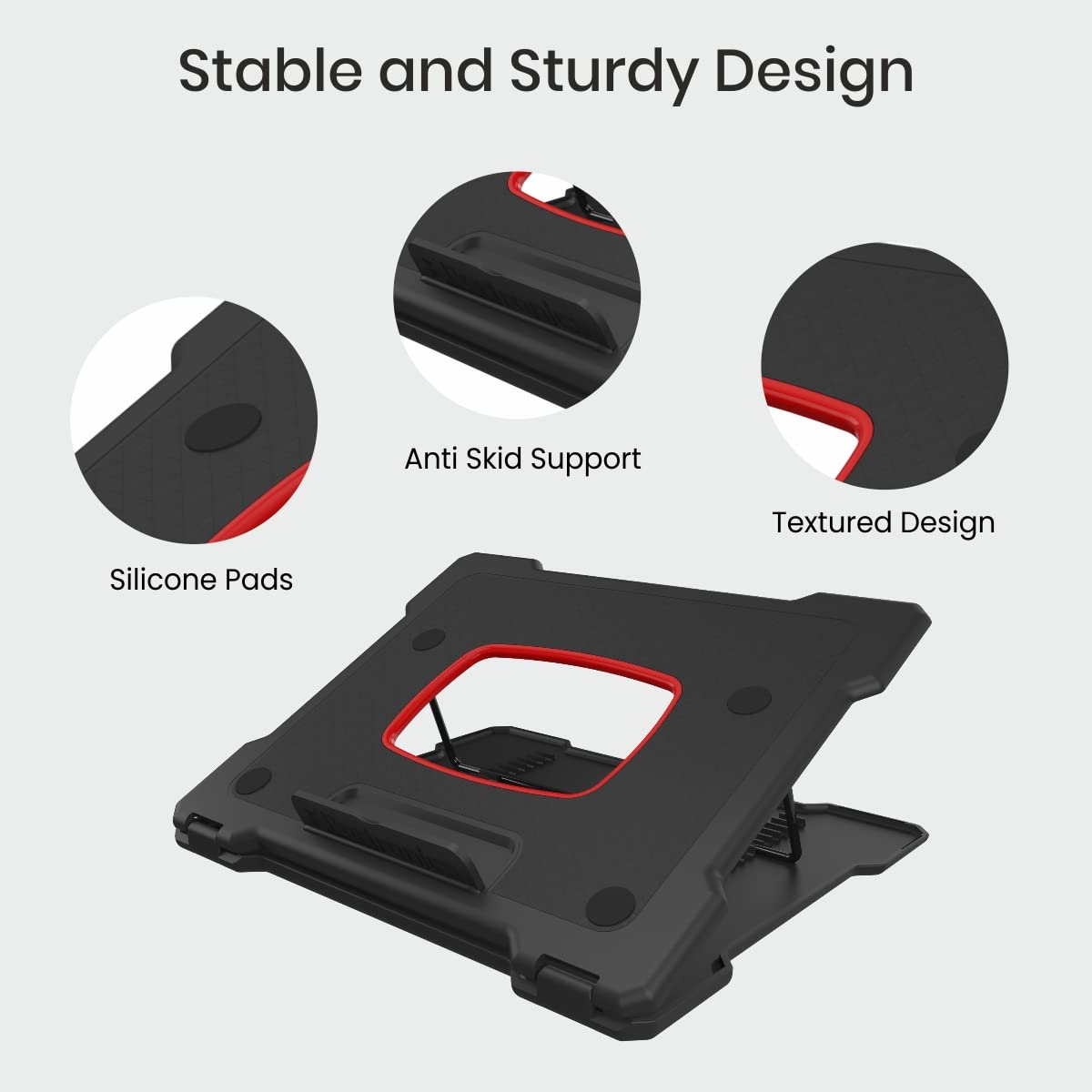Portronics My Buddy Hexa 4 Portable Laptop Stand