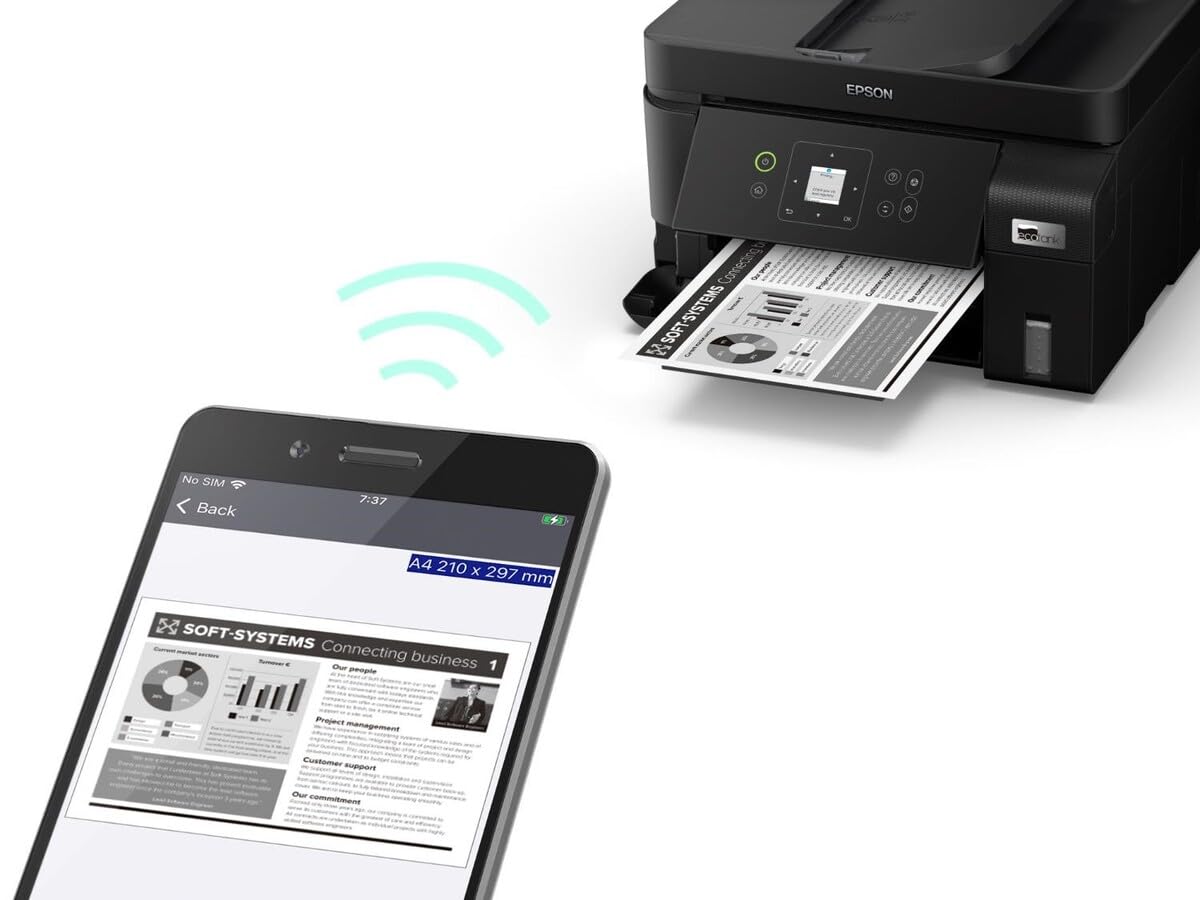 Epson Ink Tank Printer Mono A4 M2050 Print Scan Copy Wi-Fi Network