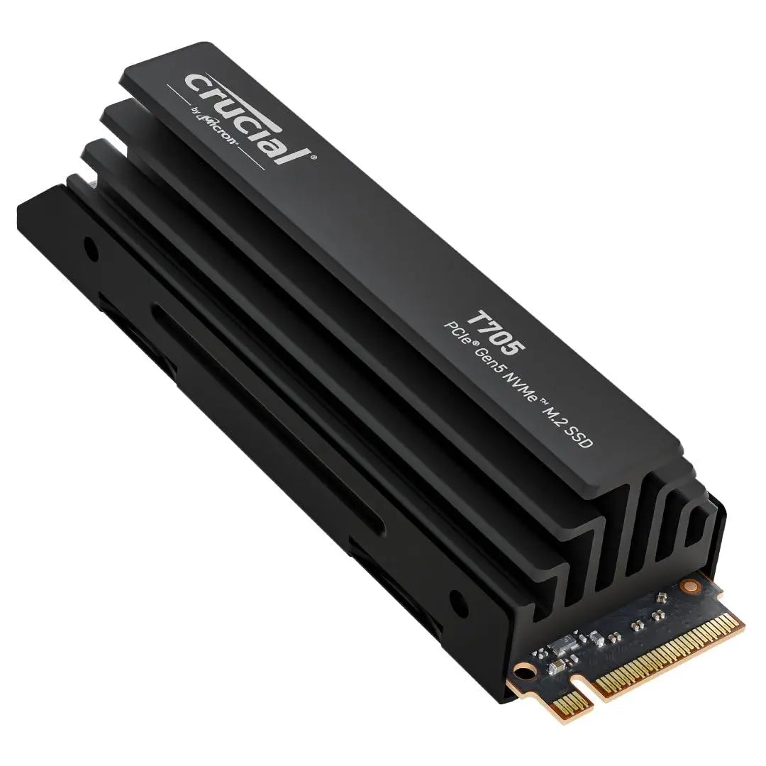 Crucial T705 2TB PCIe Gen5 NVMe M.2 2280 Internal Solid State Drive with Heatsink My Store