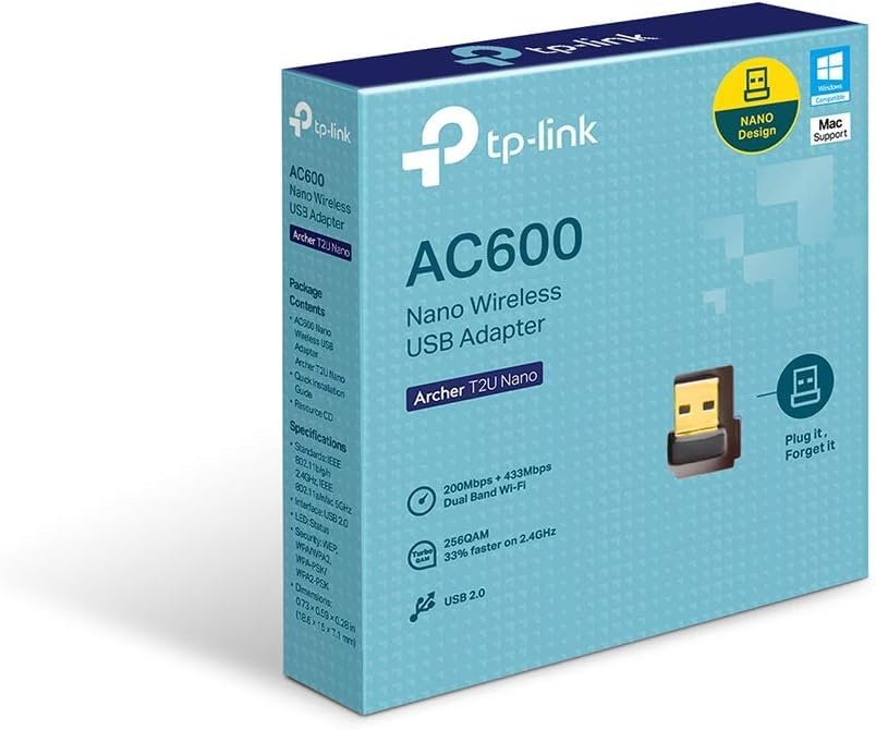 TP-Link Archer T600U AC600 Nano Wireless USB Adapter