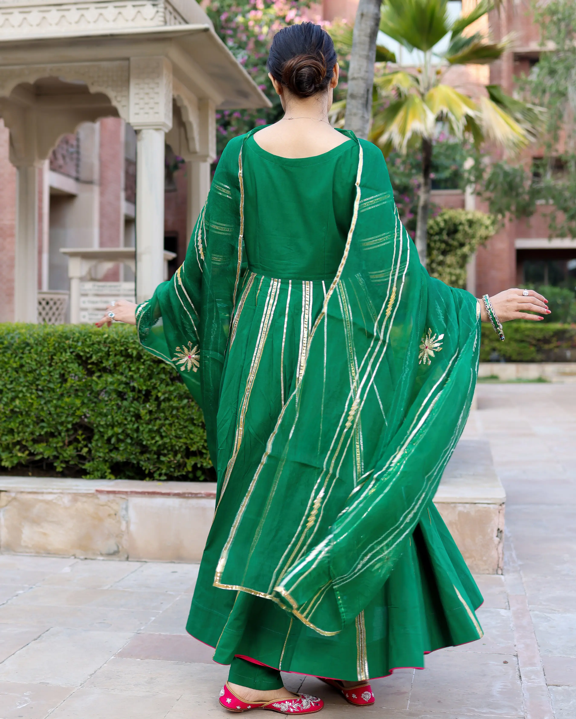 Golf Green Gotapatti Suit Set My Store