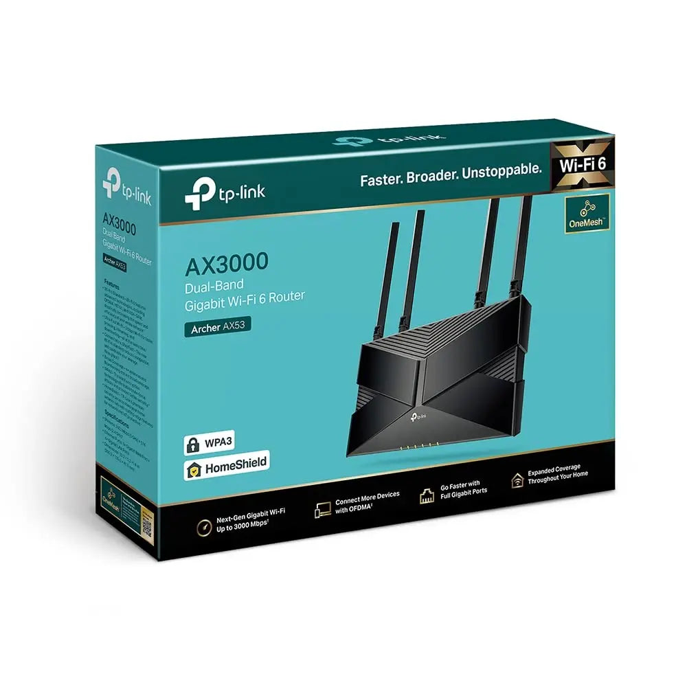 Tp Link Archer AX53 AX3000 Wifi 6 Dual Band Router