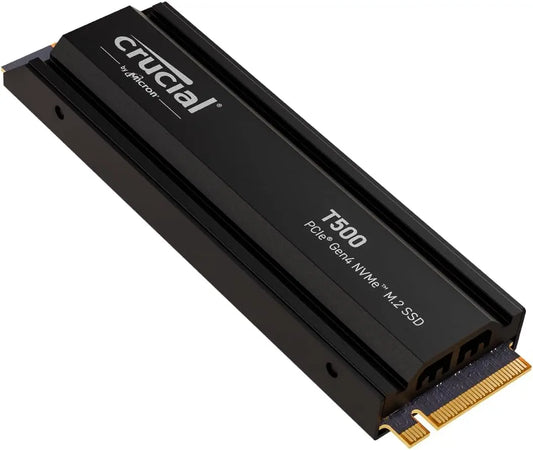 Crucial T500 2TB PCIe Gen4 NVMe M.2 Internal Gaming SSD with Heatsink - Black My Store