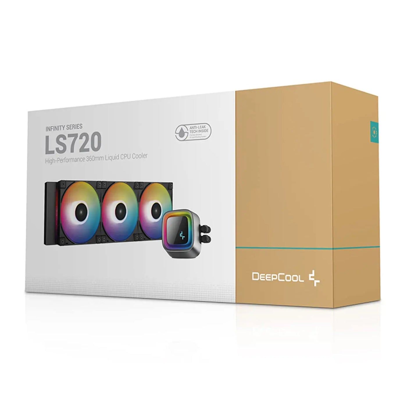 Deepcool LS720 BK 360mm ARGB All in one CPU Liquid Cooler - Black