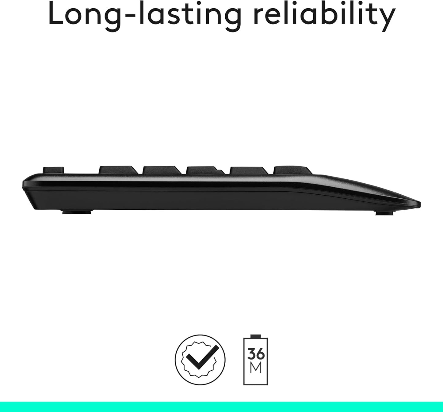 Logitech MK345 Wireless Keyboard and Mouse Combo Black