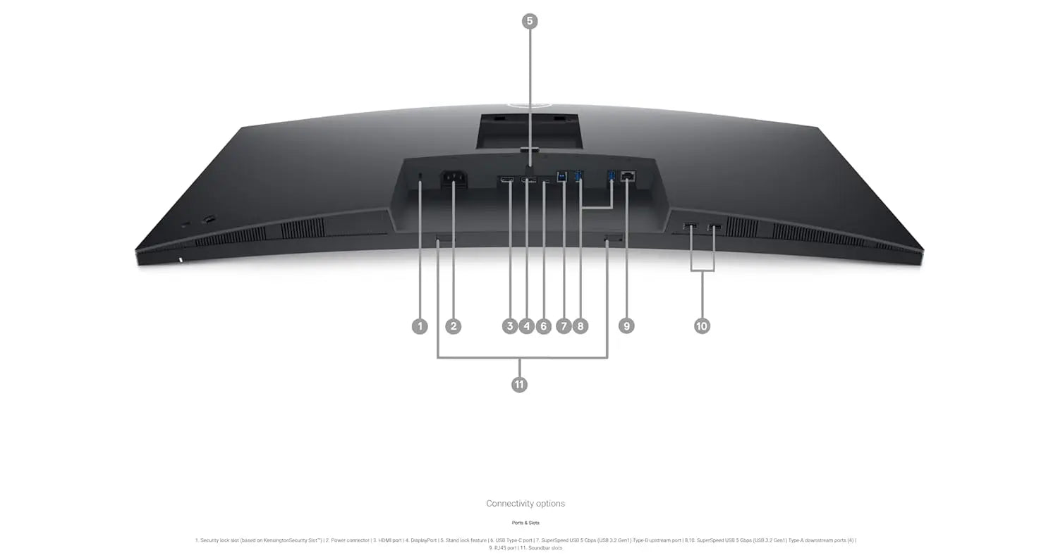Dell P3424WE 34-inch Ultrawide Monitor with 1440p Curved Display and USB-C Hub Connectivity My Store