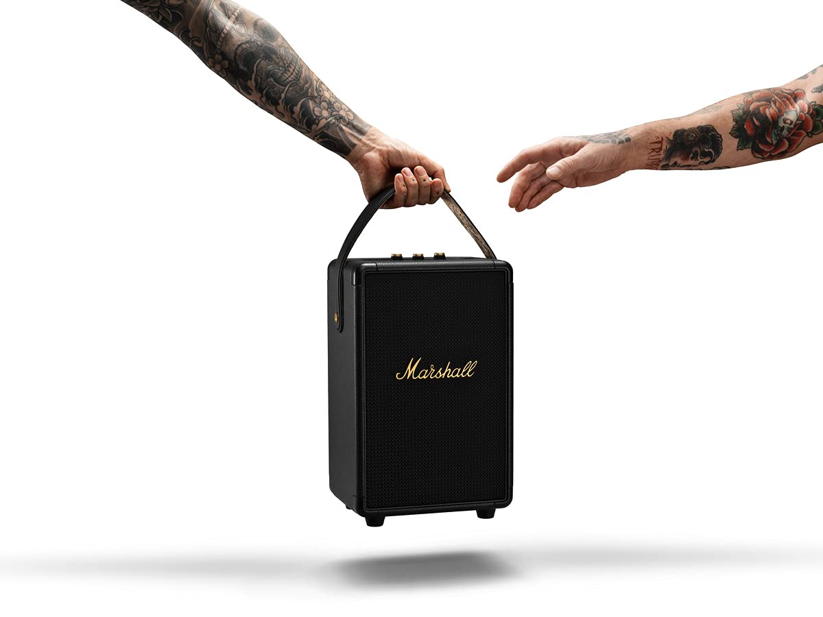 Marshall Tufton 80 Watt Wireless Bluetooth Portable Speaker Black & Brass