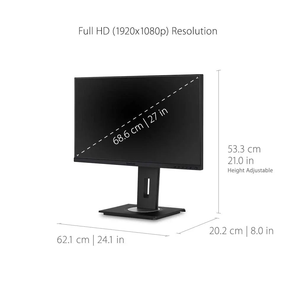 ViewSonic VG2755 27” 60Hz 1080p FHD IPS Panel USB Type-C Business Monitor with Speakers My Store