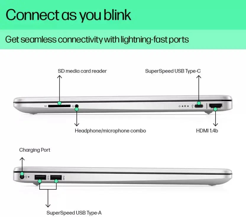 HP Laptop 15𝐬-Fy5002𝐓𝐔 12th Gen Intel Core i5 Processor/8GB Ram/512GB SSD/Win11/Microsoft Office Home & Student 2021/ Intel HD Graphic Card/ Screen Inch 15.6/Natural Silver