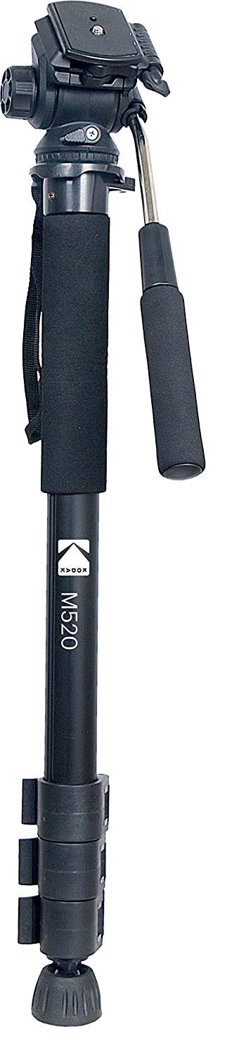 KODAK M520 170cm 66.92inches 3 Way Pan Movement 4 Section Support Monopod for Cameras