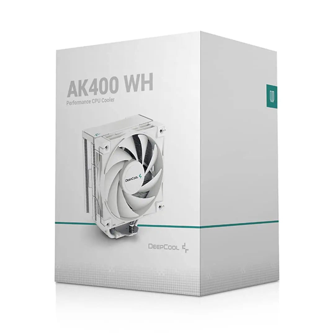 Deepcool AK400 120mm Fan 4-pin PWM Air Cooler CPU Fan (White)
