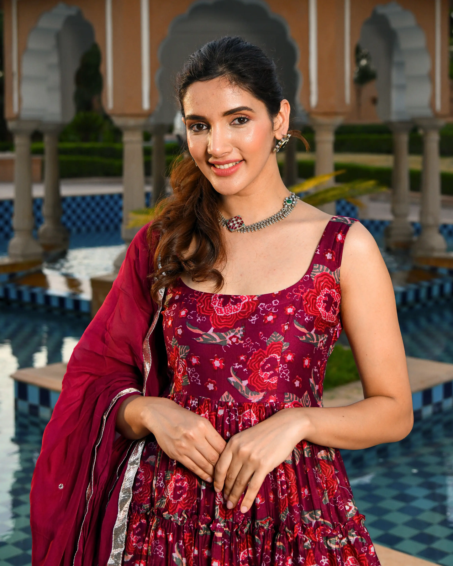 Siya Chanderi Suit Set My Store