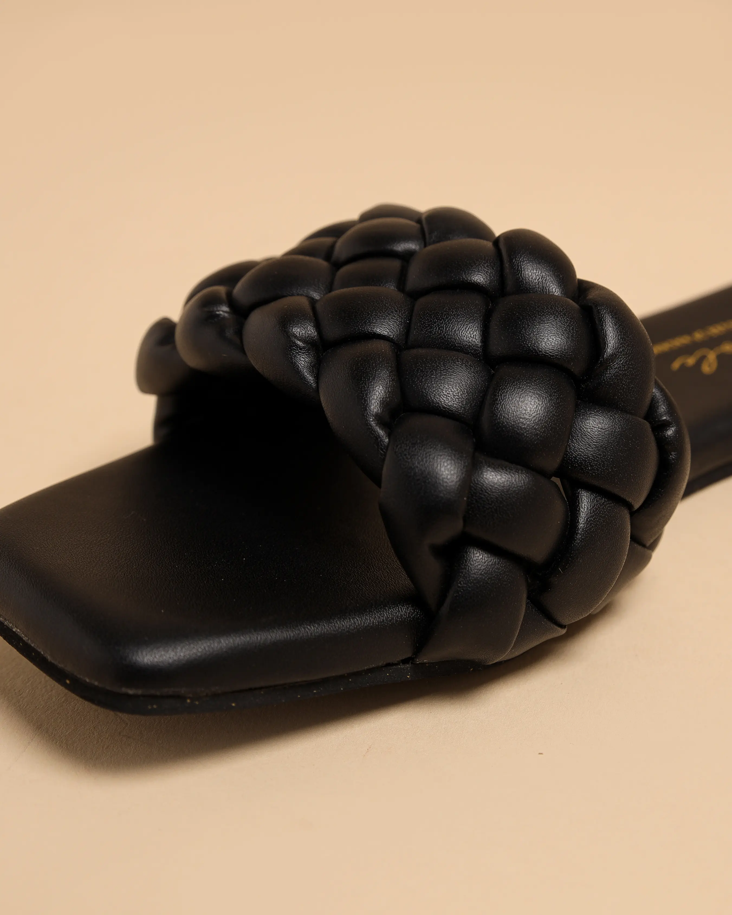 Mallard Black Braided Slides My Store