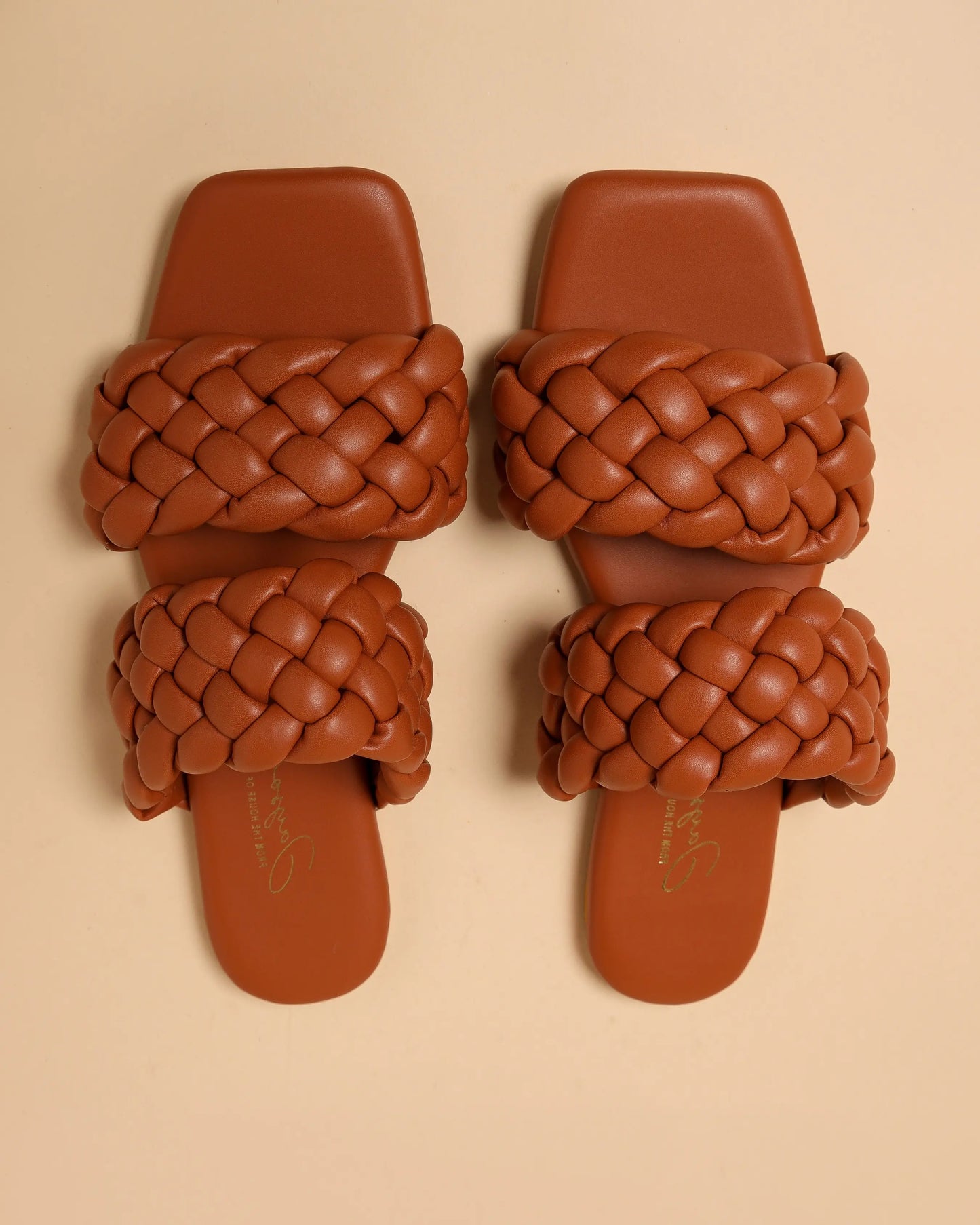 Chocolate Island Braided Flats My Store