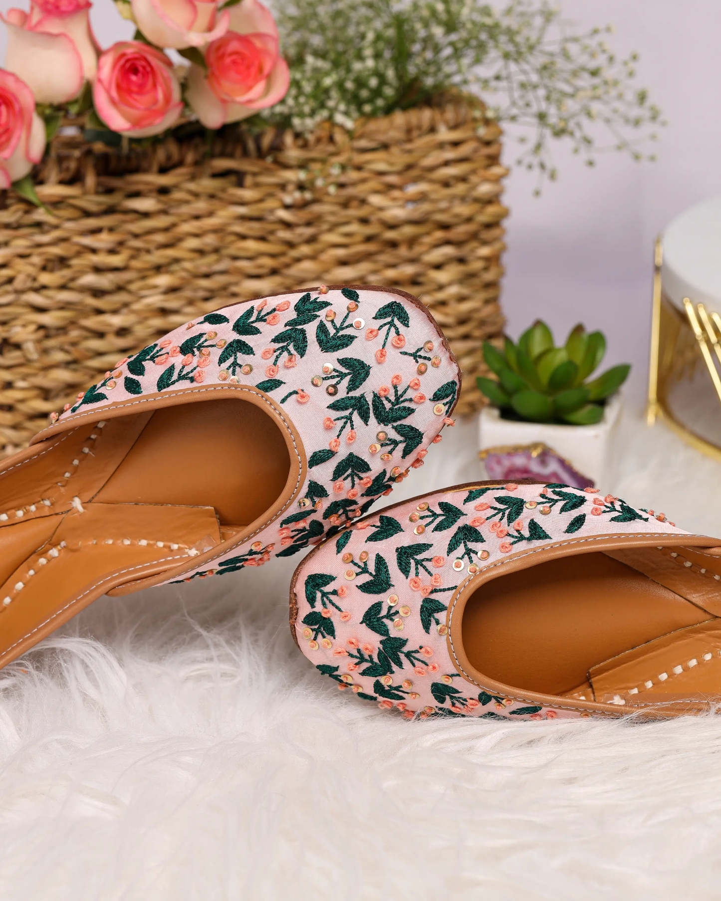 Green Petals Handcrafted Jutti My Store