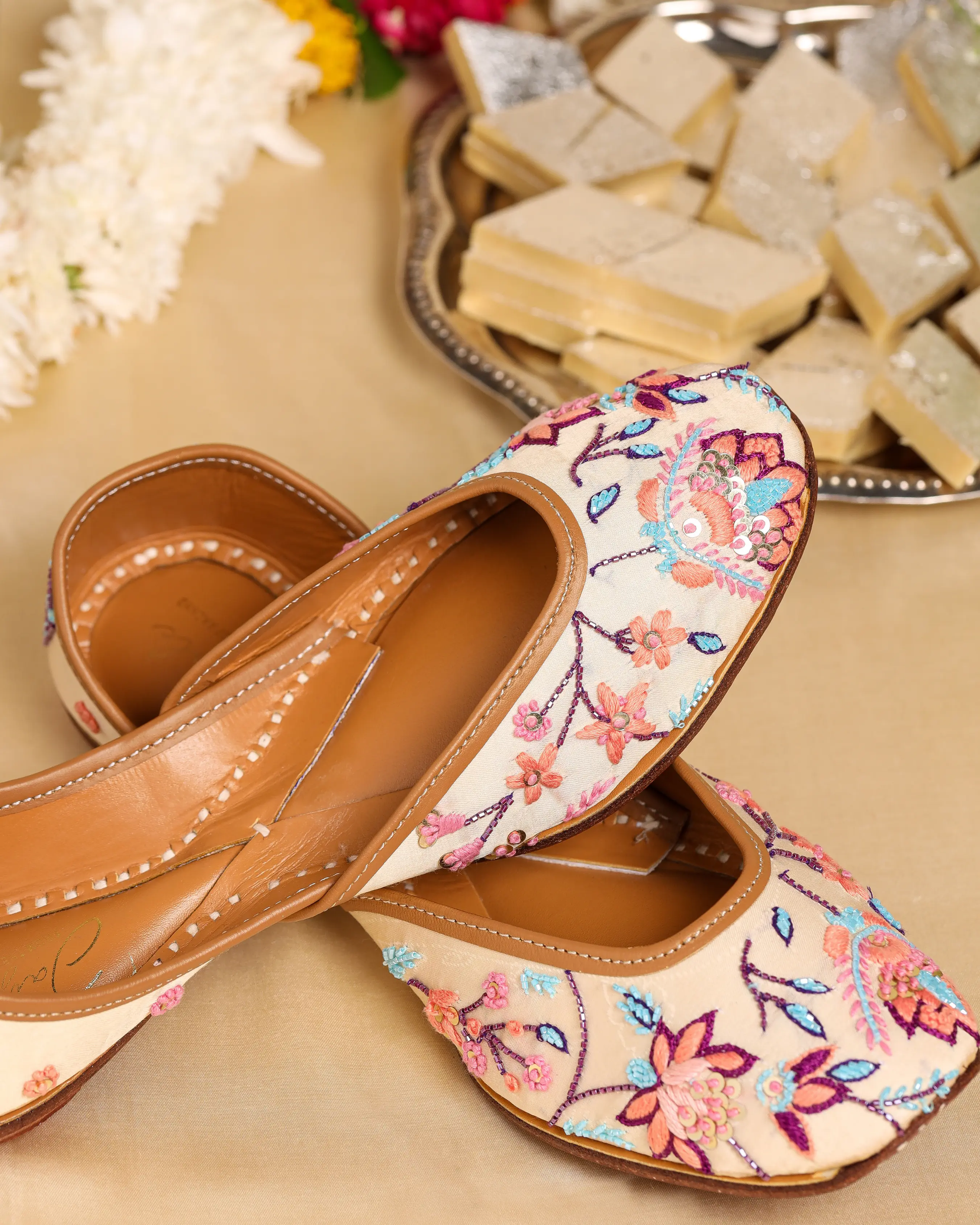 Petal Pink Handcrafted Jutti My Store