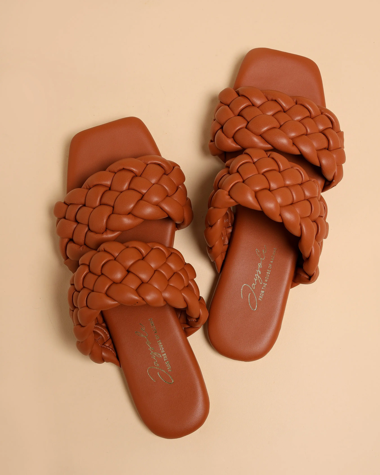 Chocolate Island Braided Flats My Store
