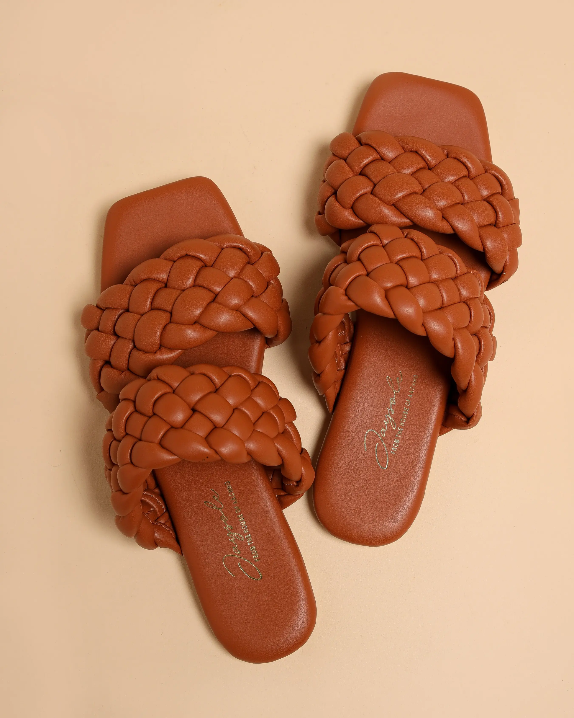 Chocolate Island Braided Flats My Store