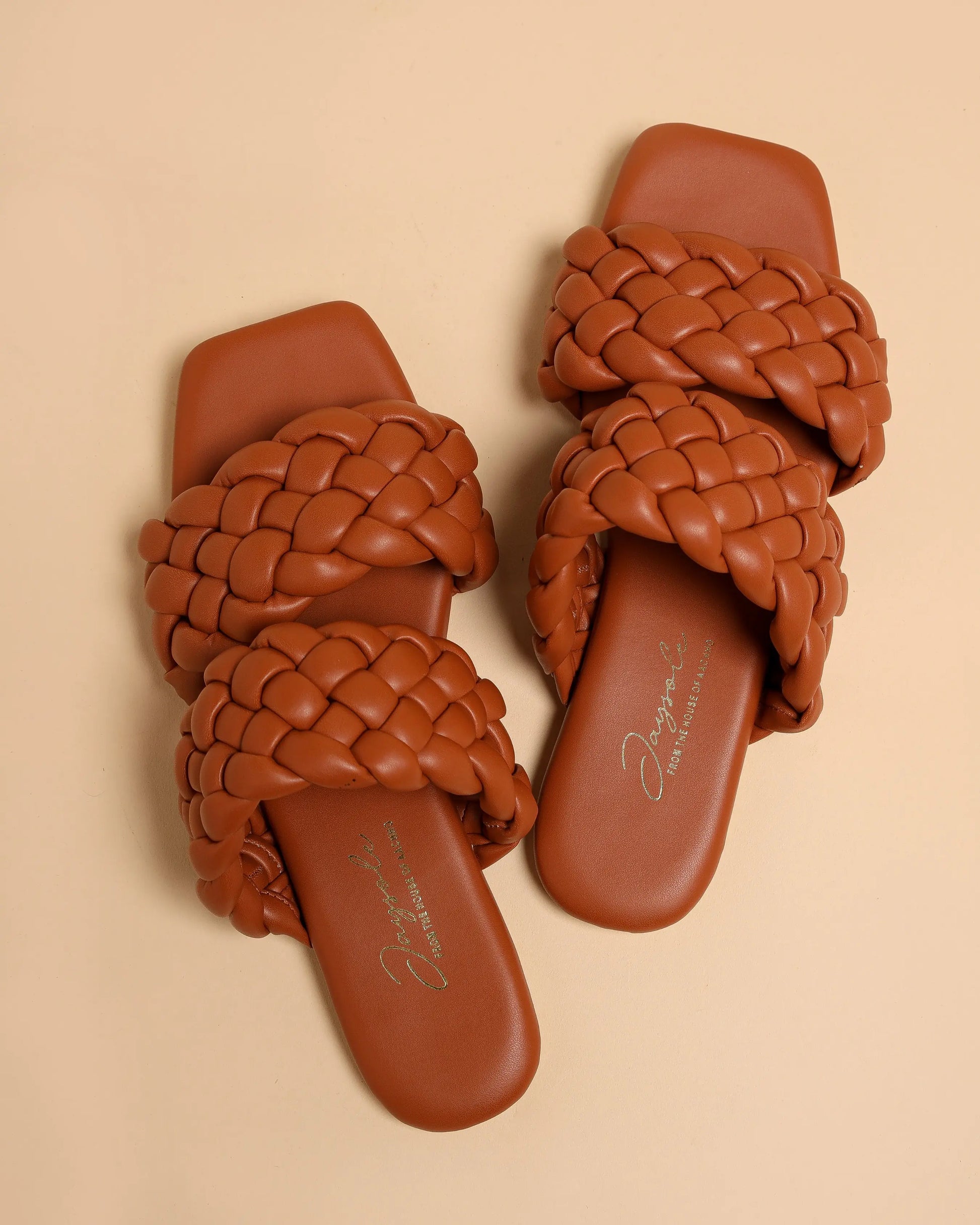 Chocolate Island Braided Flats My Store