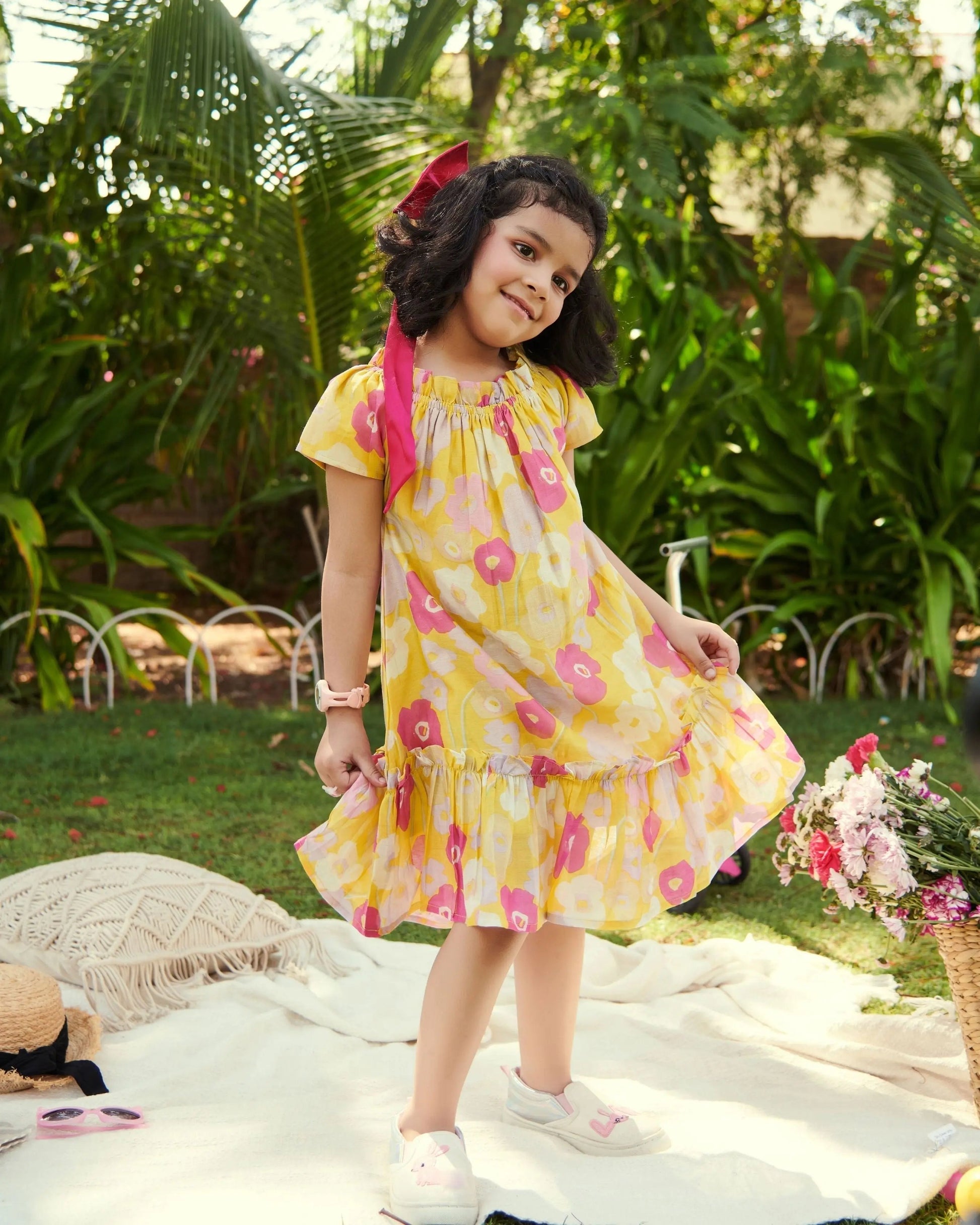 Mellow Chanderi Tier Dress My Store