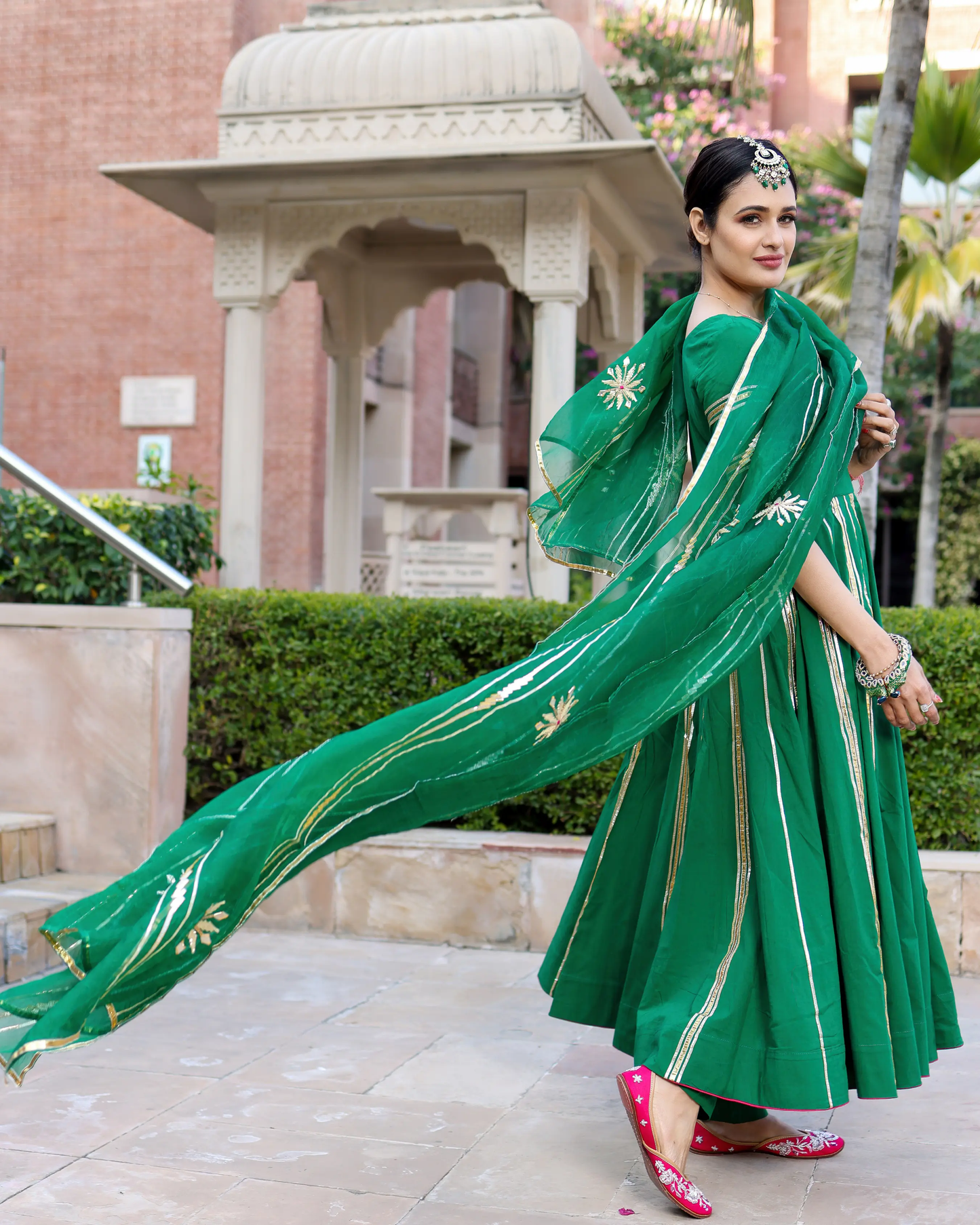 Golf Green Gotapatti Suit Set My Store