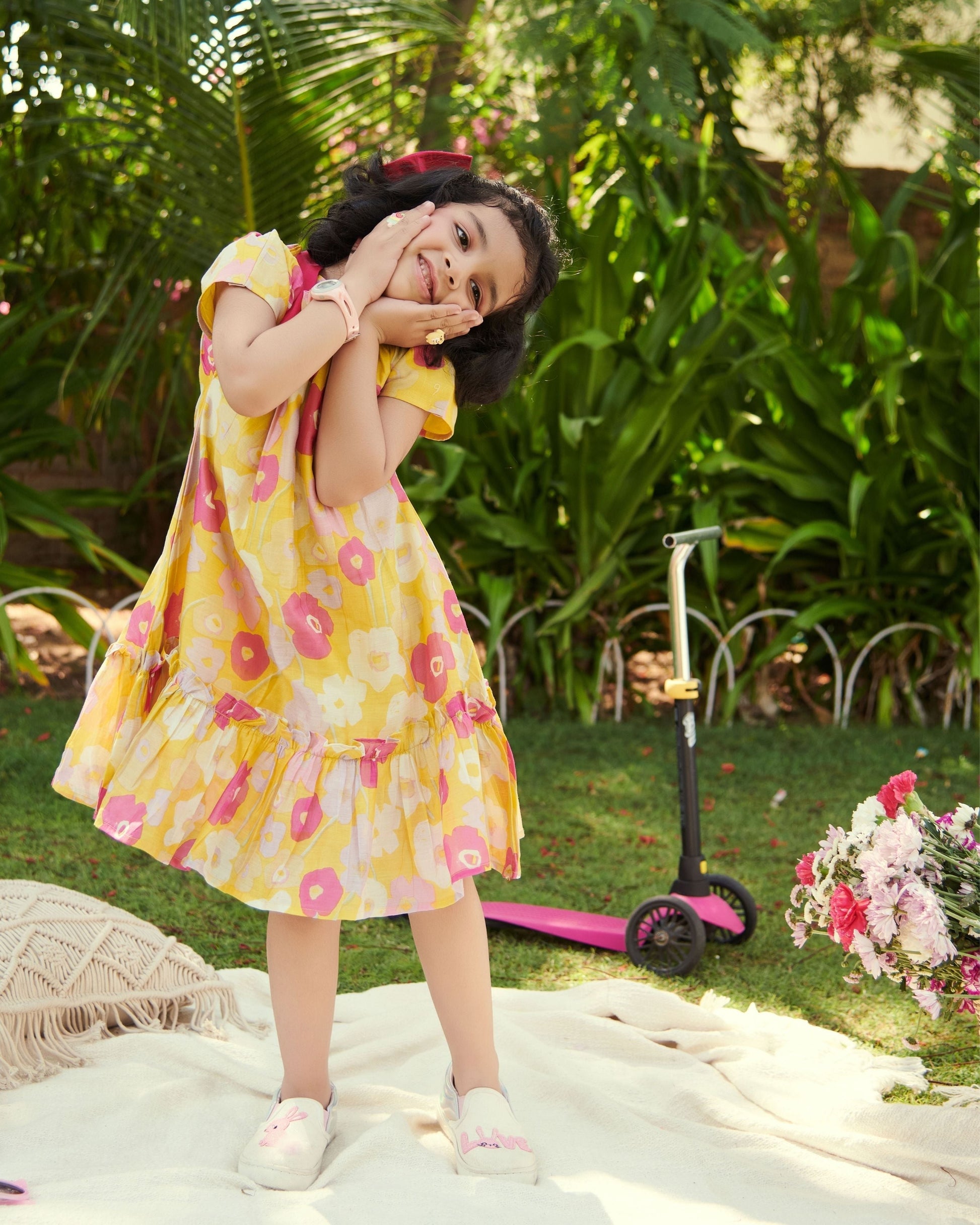 Mellow Chanderi Tier Dress My Store