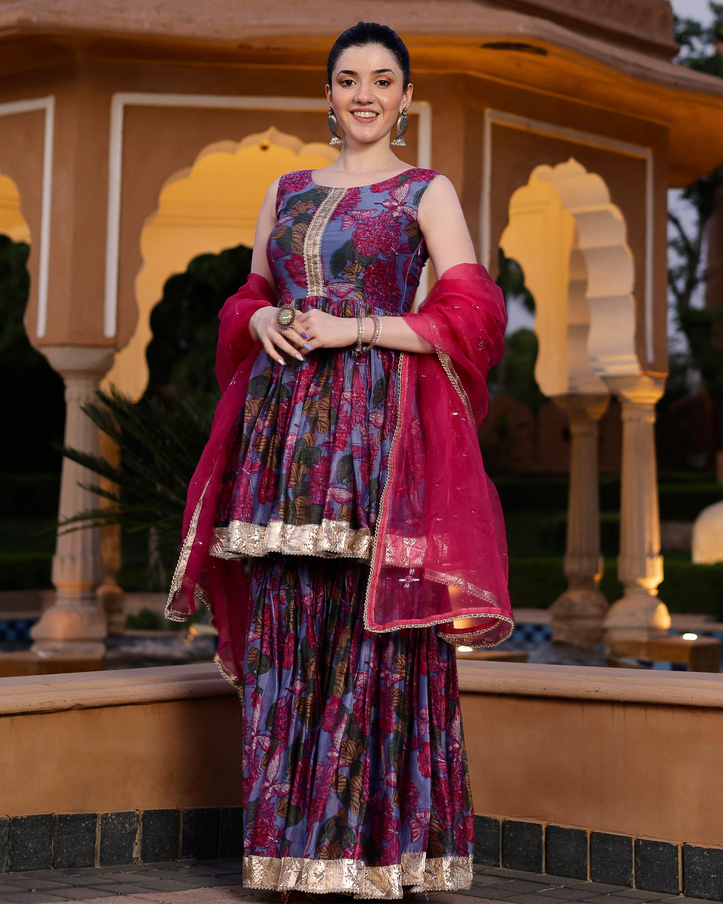 Srini Chanderi Sharara Set Quick Cart