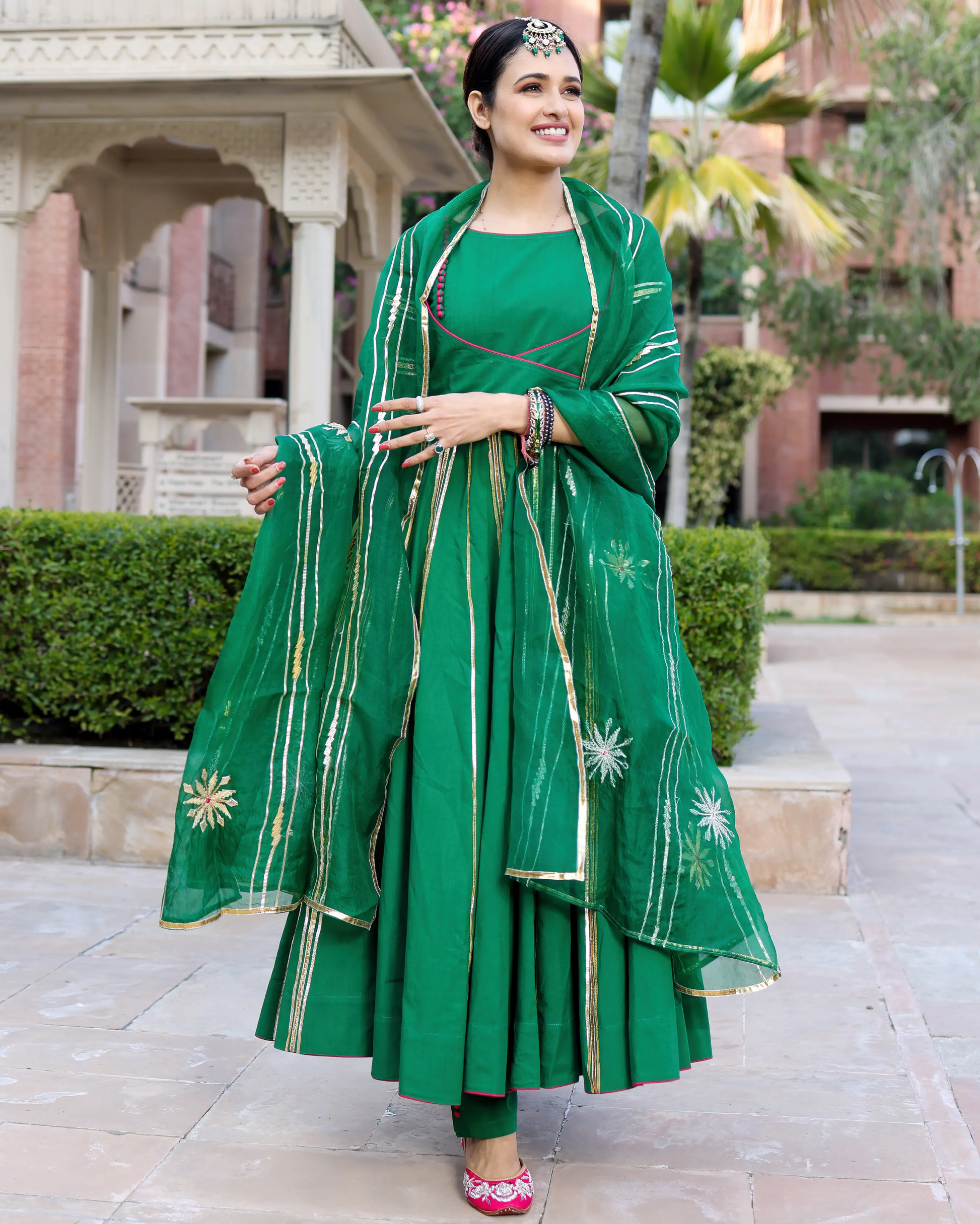 Golf Green Gotapatti Suit Set My Store