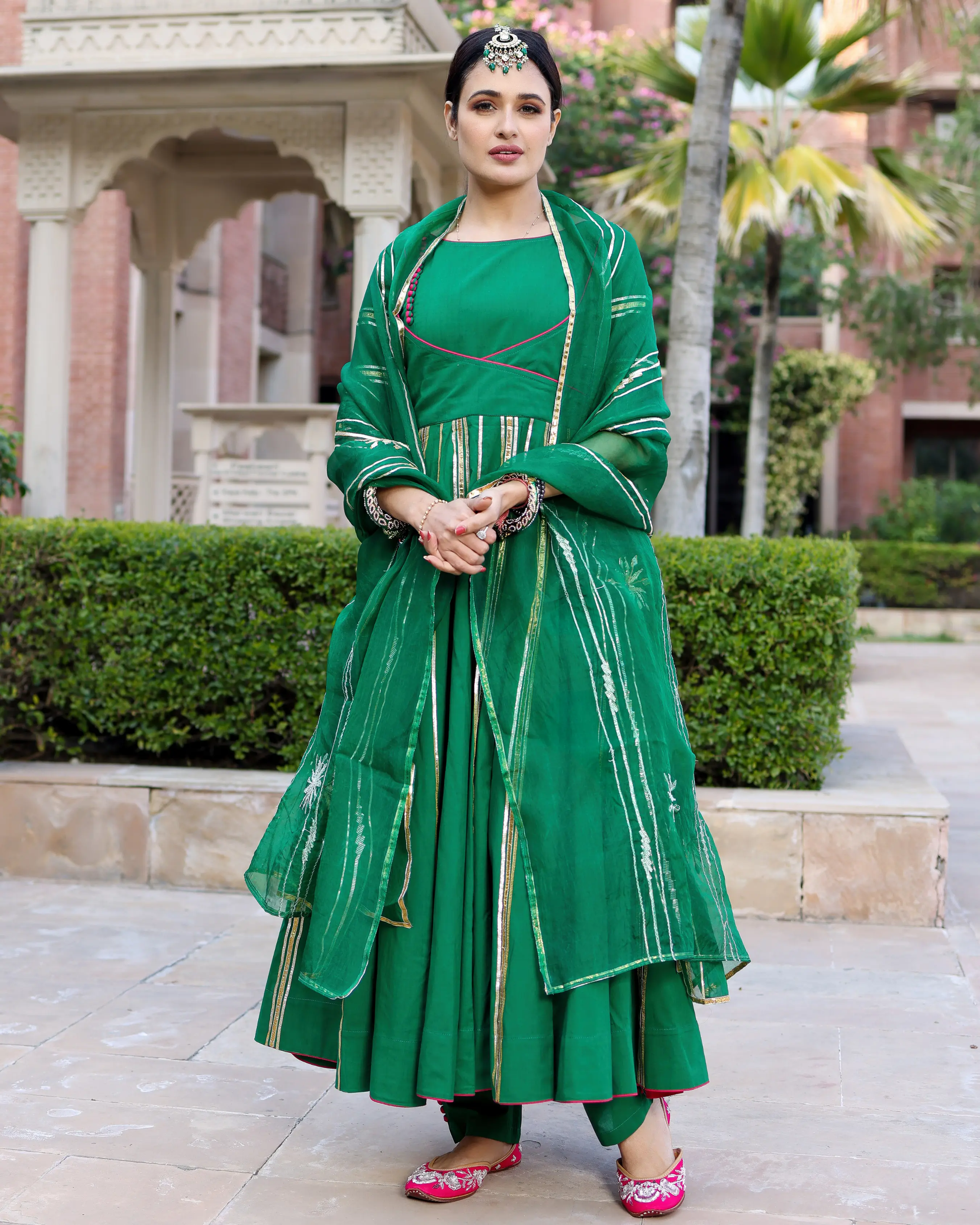 Golf Green Gotapatti Suit Set My Store