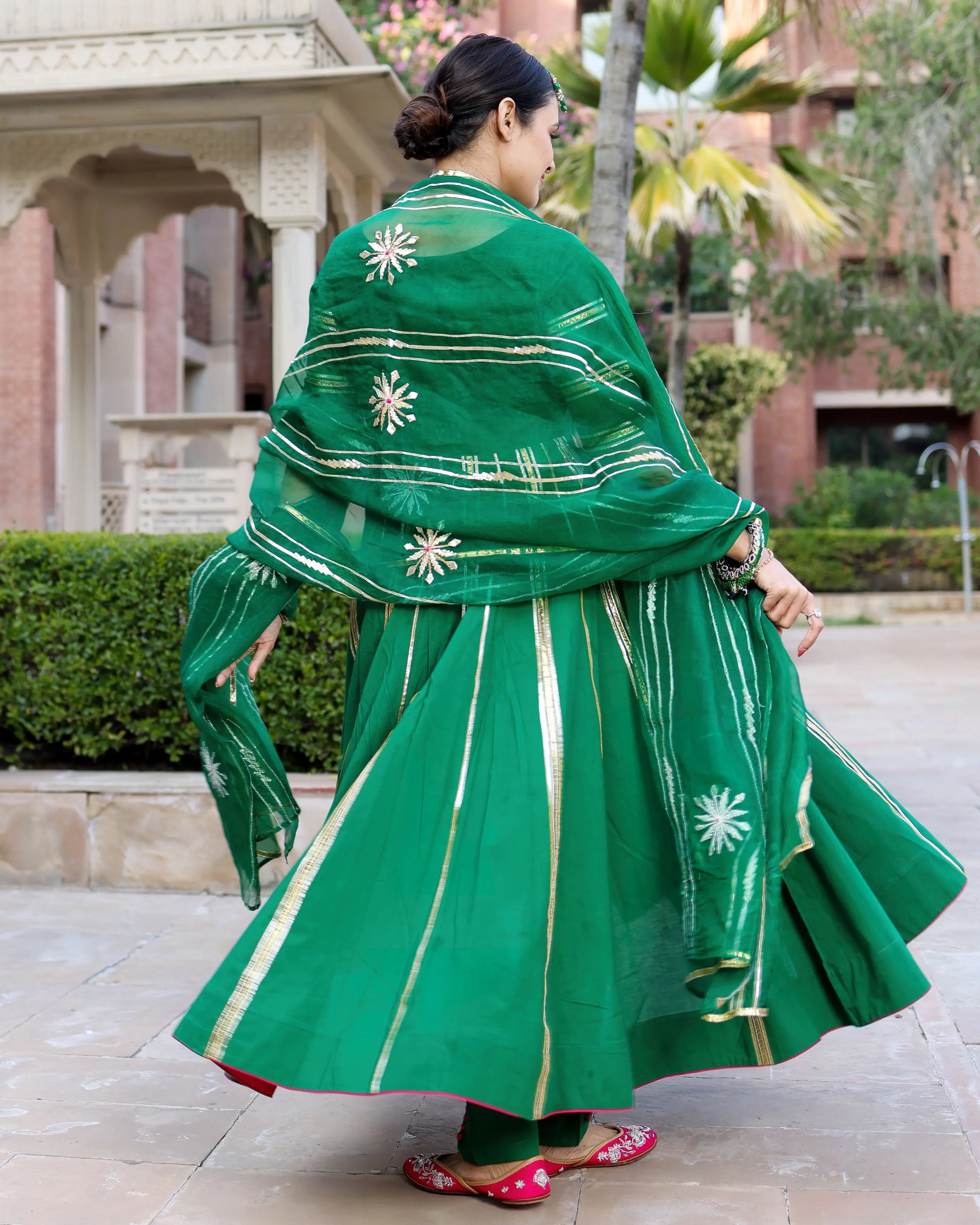 Golf Green Gotapatti Suit Set My Store