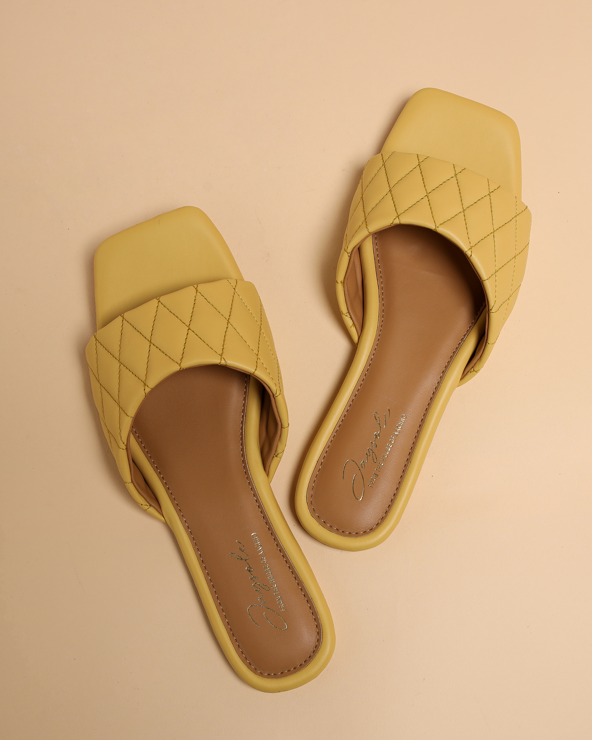 Summer Melon Quilted Slides My Store