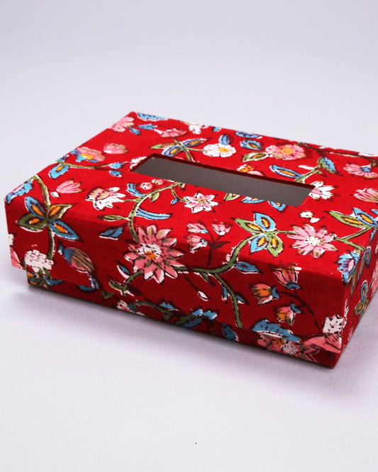 True Red Handblock Tissue Box My Store