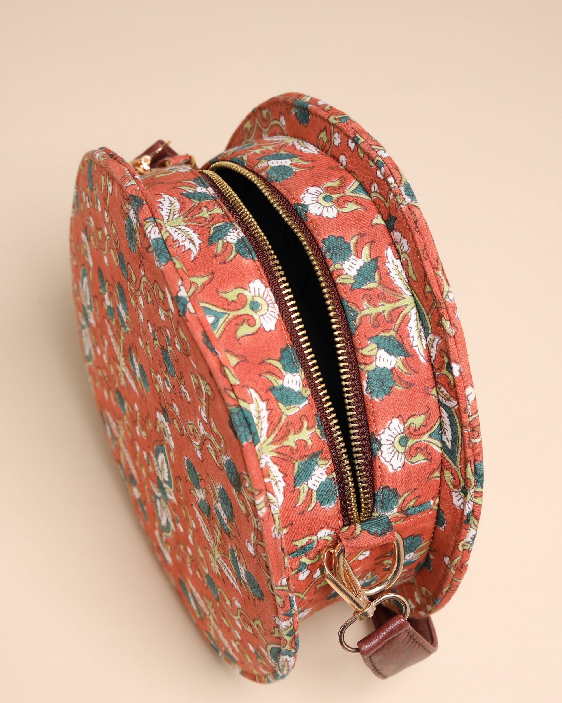 Sienna Cotton Blockprinted Sling Bag Quick Cart