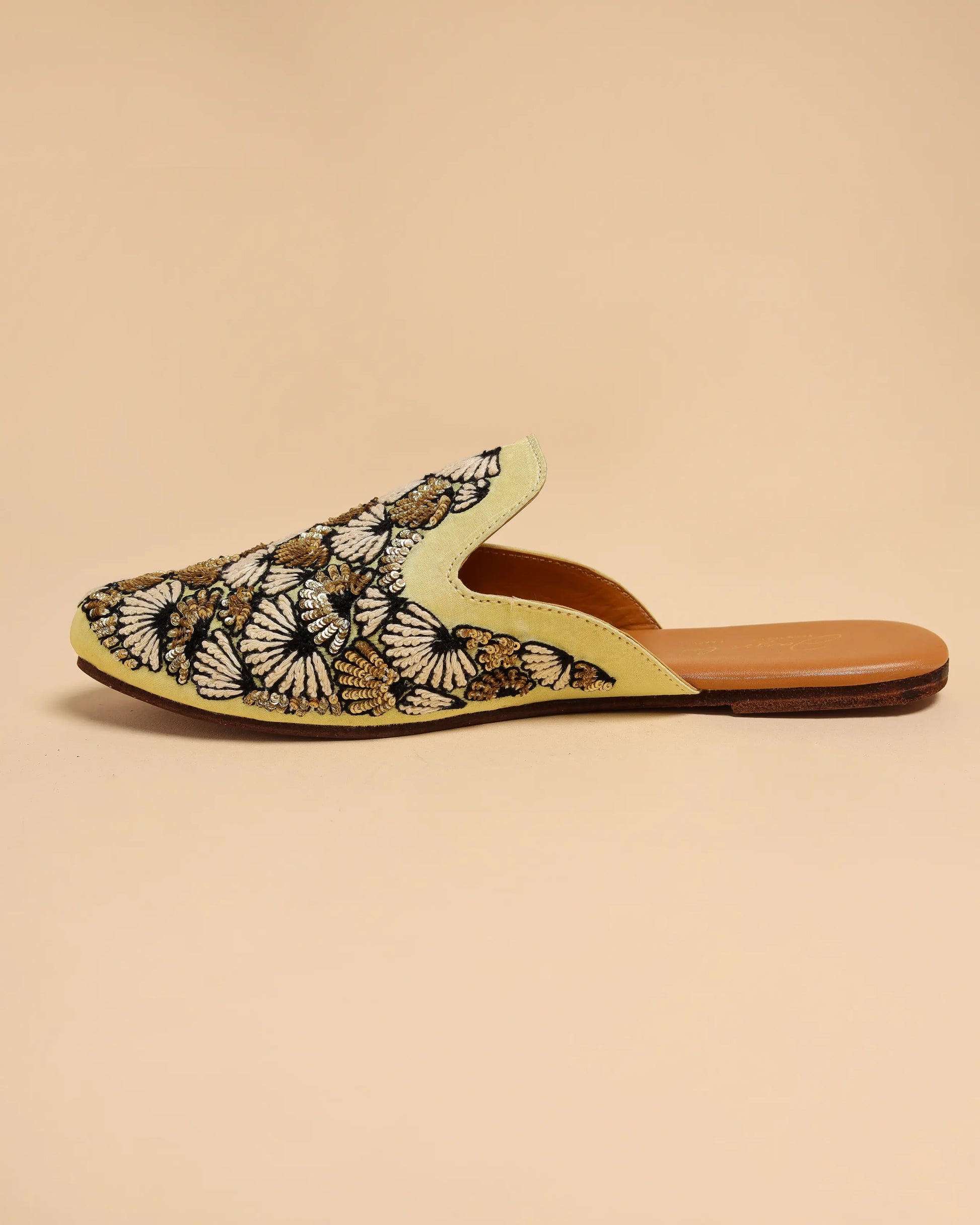 Antique Gold Handcrafted Mules My Store