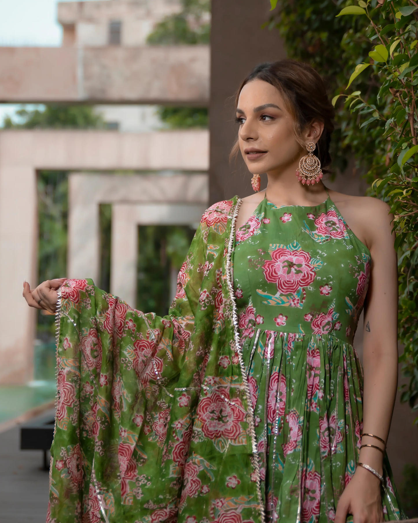 Secret Garden Handblock Gota Sharara Set My Store