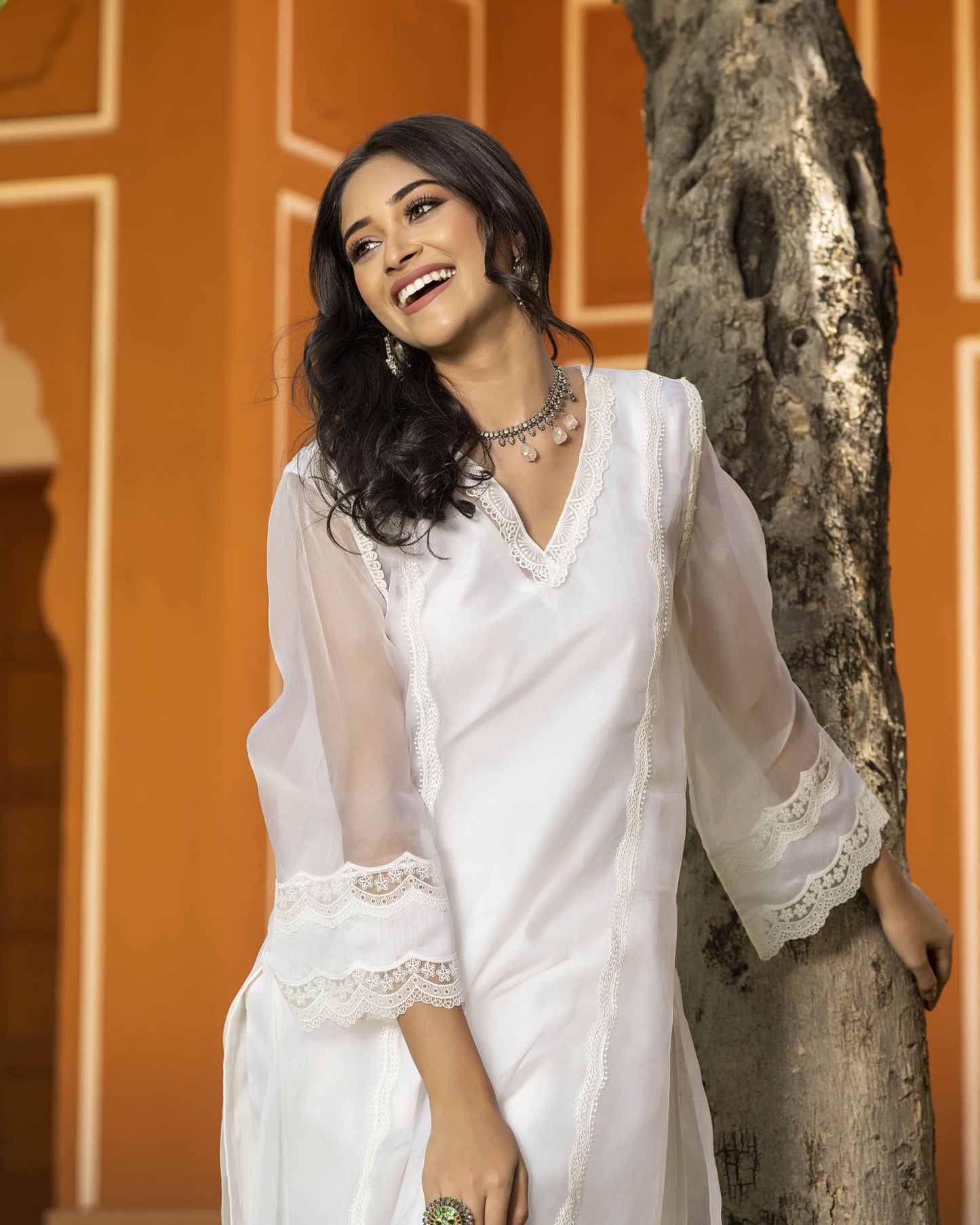 Sophia Organza Straight Kurta Set My Store