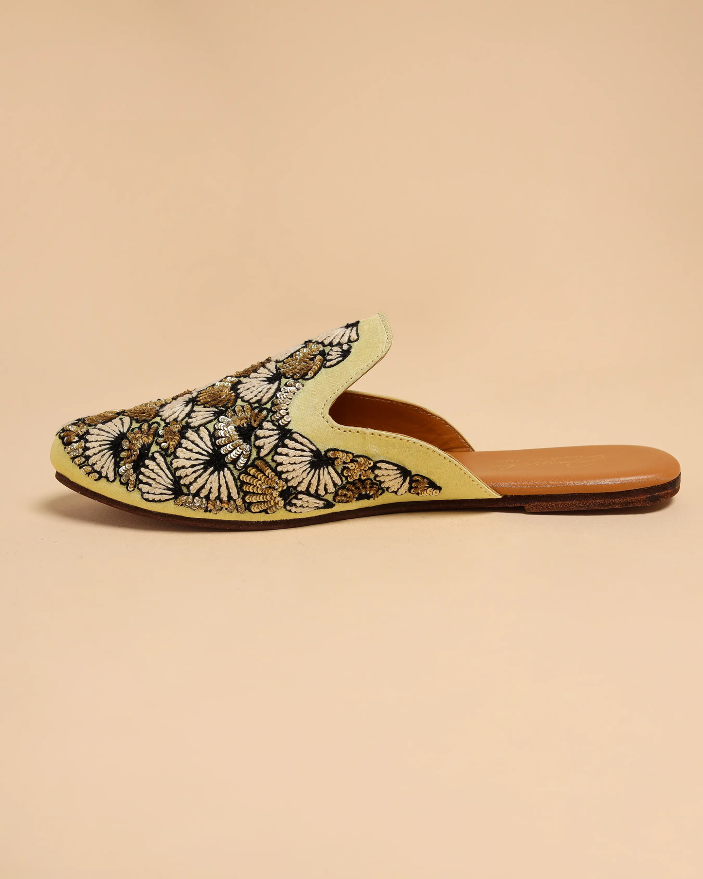 Antique Gold Handcrafted Mules My Store