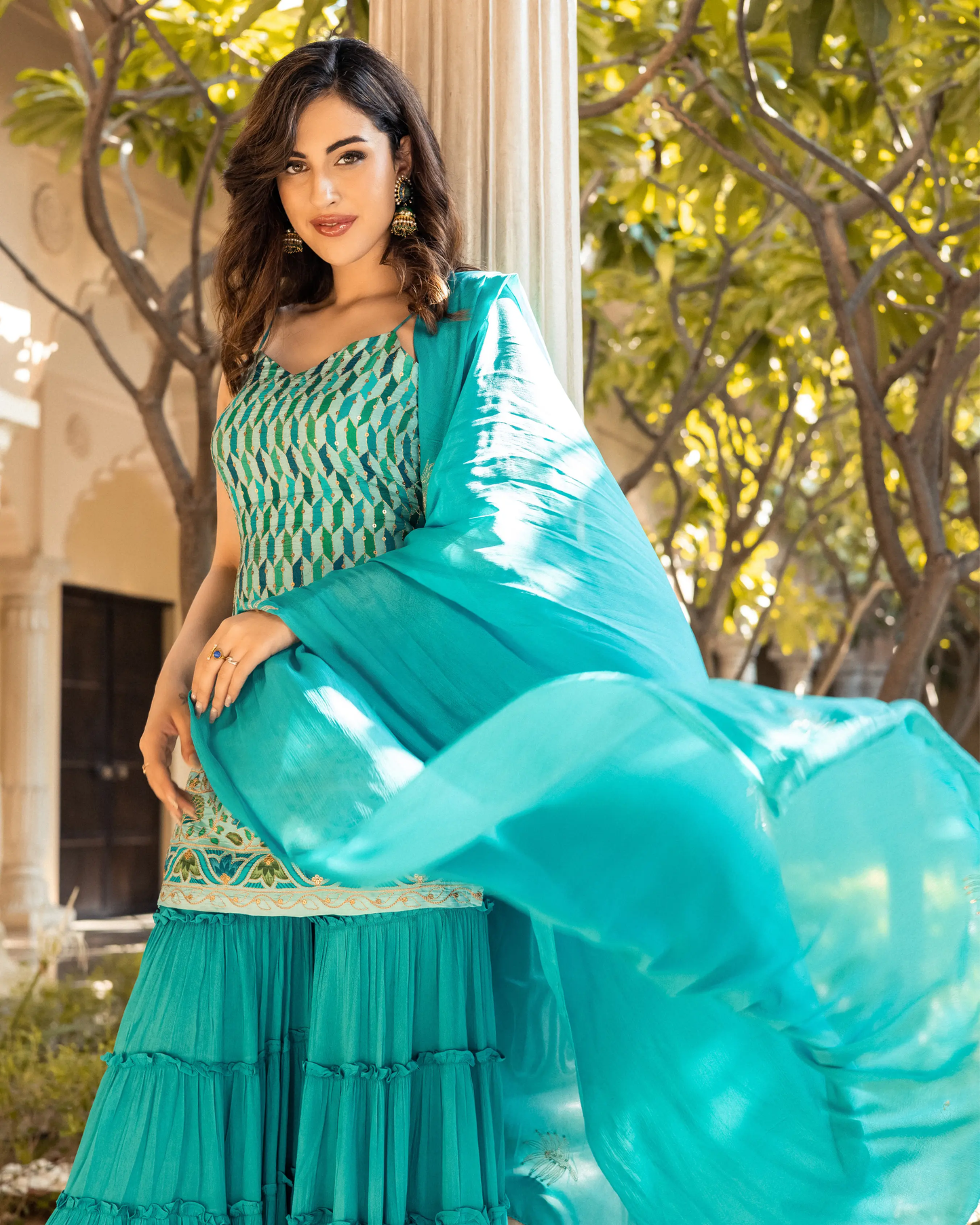 Nazreen Georgette Sharara Set My Store