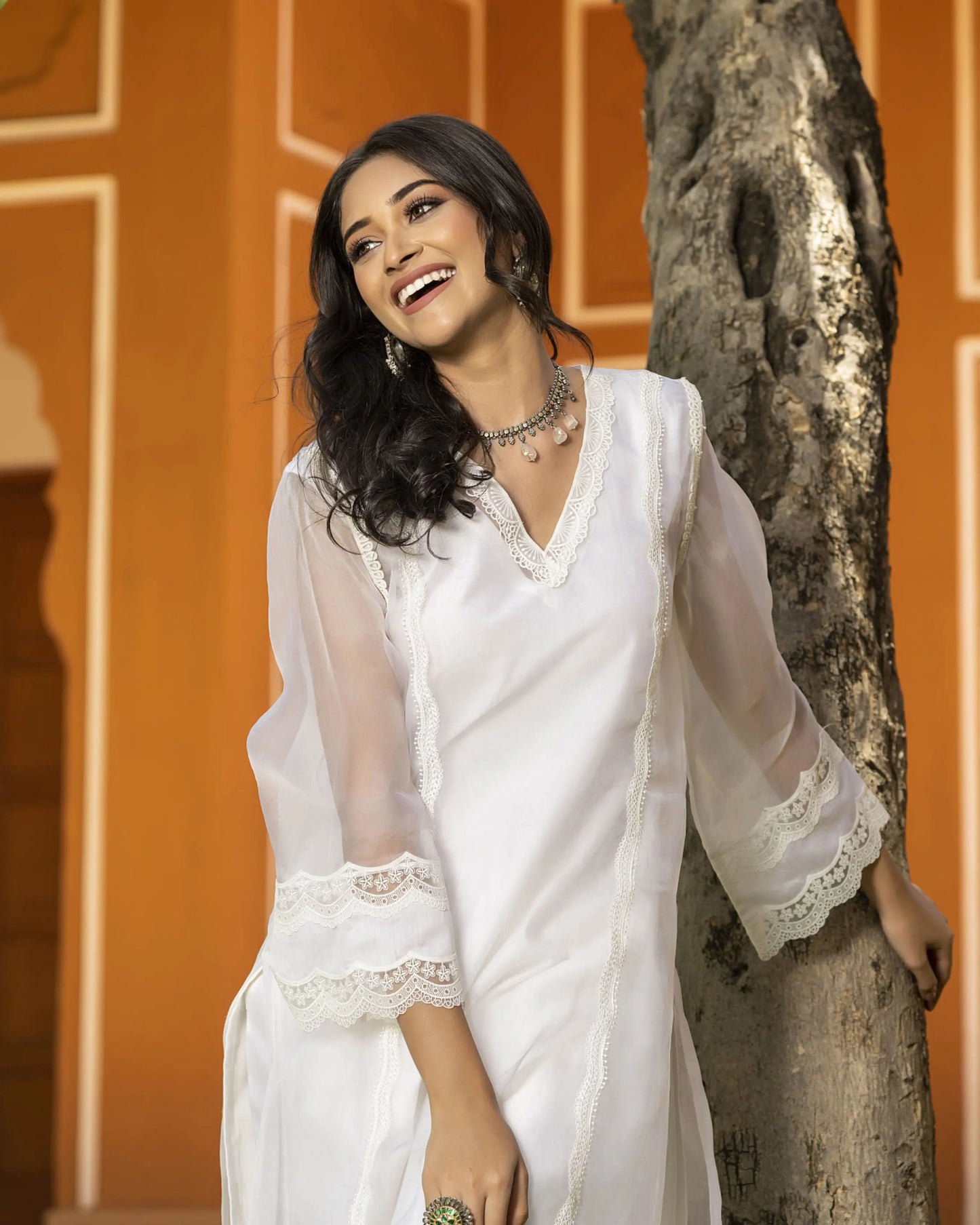 Sophia Organza Straight Kurta Set My Store