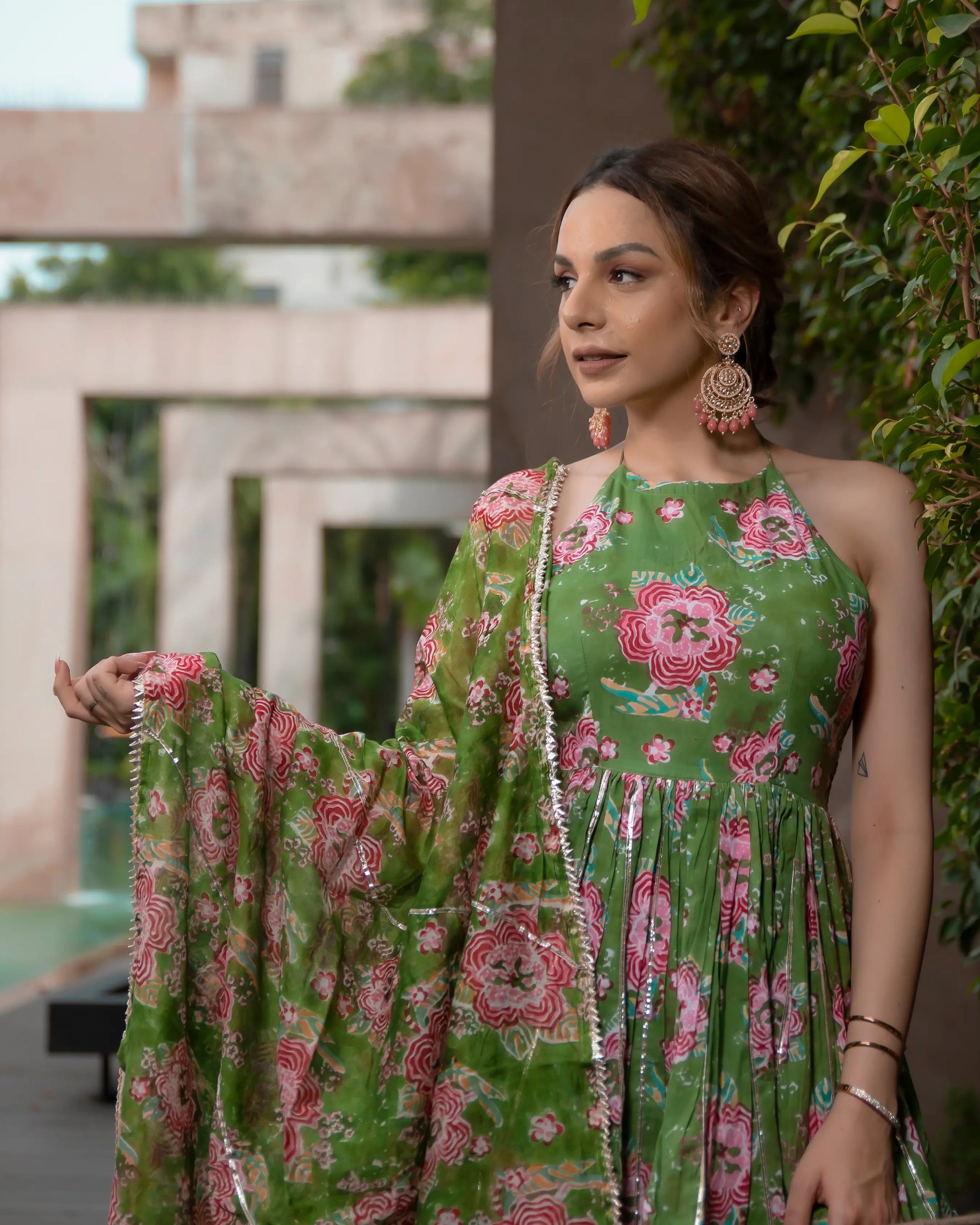 Secret Garden Handblock Gota Sharara Set My Store