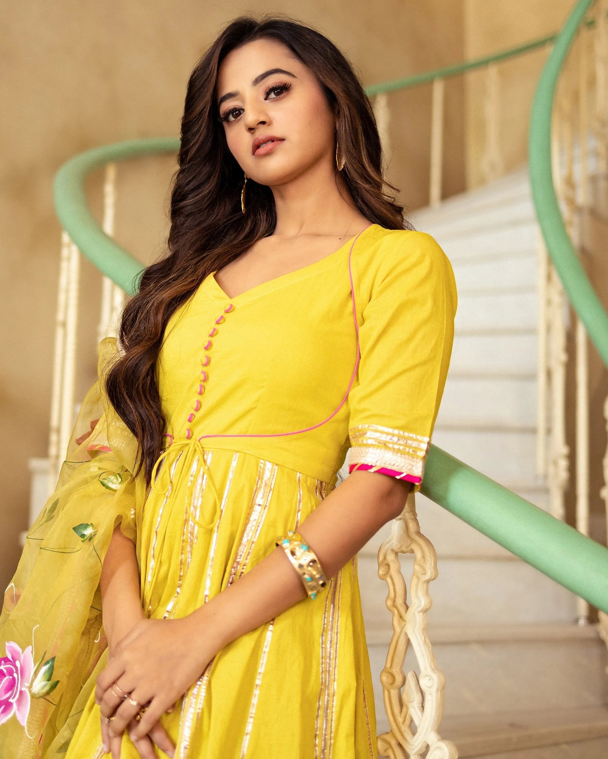 Dhanyasri Handpainted Suit Set My Store