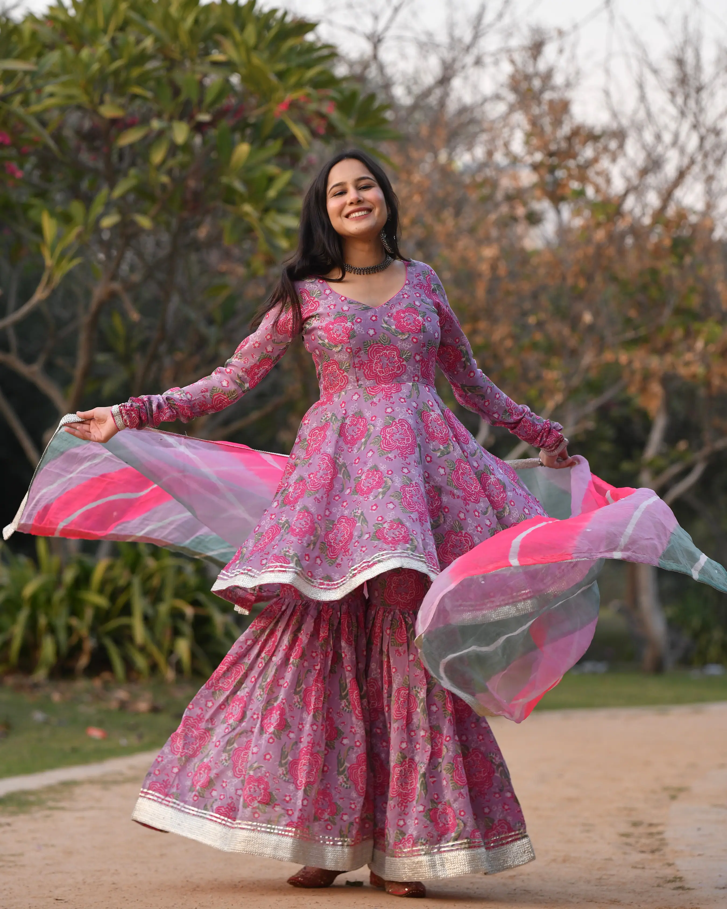 Candra Chanderi Sharara Set My Store