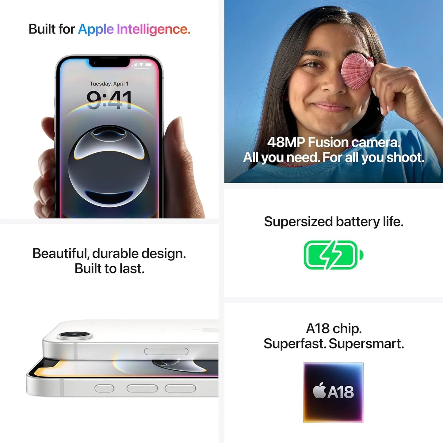 Apple iPhone 16e Black (128 GB) My Store